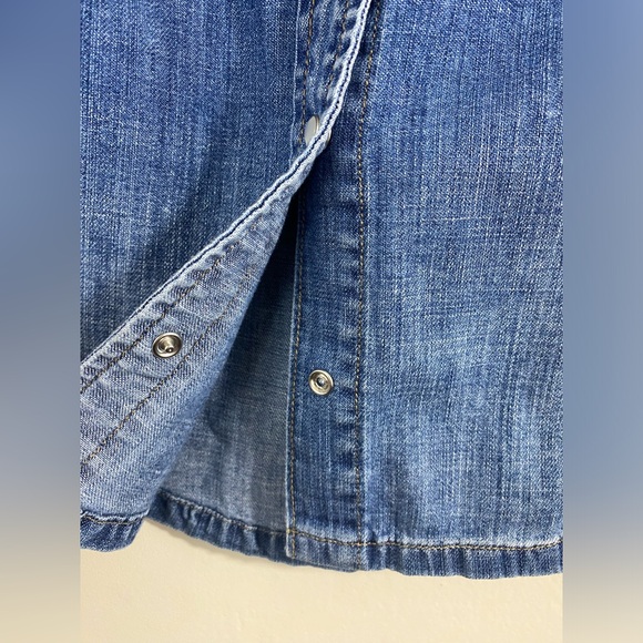 NWT Twenty8Twelve Denim Western Snap Button Shirt Women’s Size M Indigo Wash - Picture 7 of 11